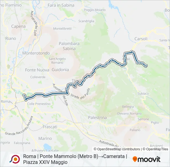 COTRAL Bus Line Map