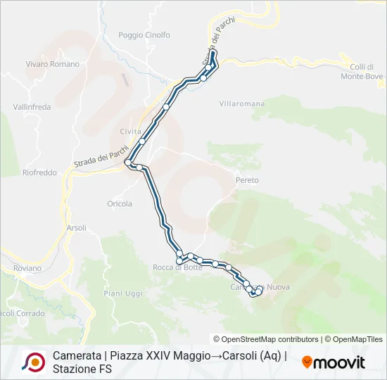COTRAL Bus Line Map