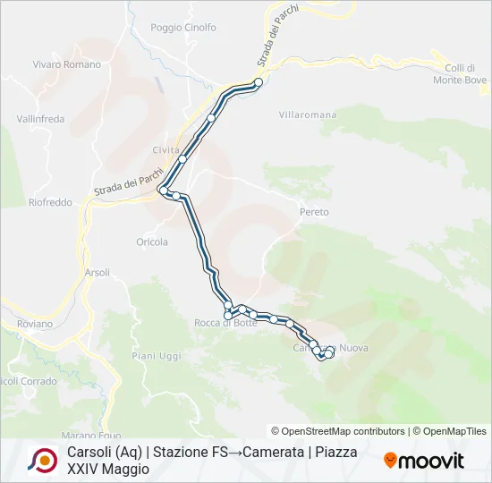 COTRAL Bus Line Map