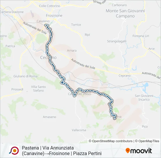COTRAL Bus Line Map