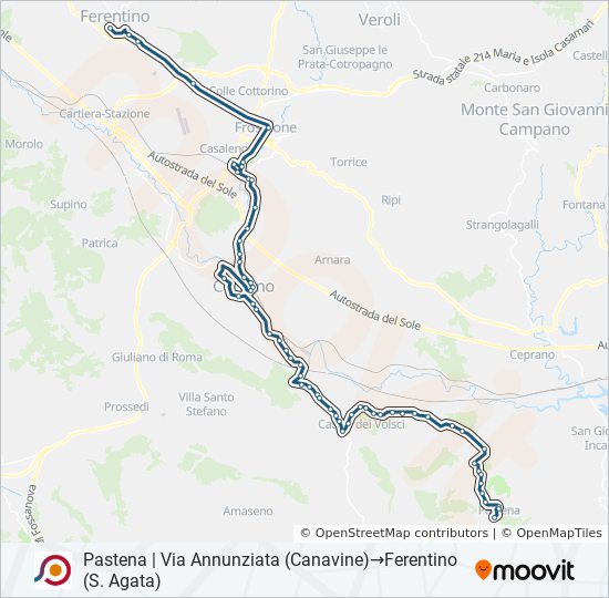 COTRAL bus Line Map