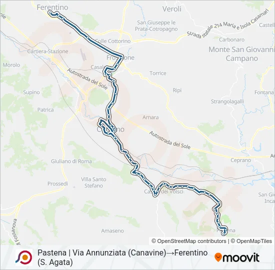 COTRAL Bus Line Map