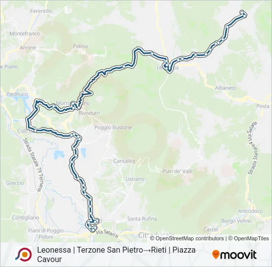 COTRAL Bus Line Map