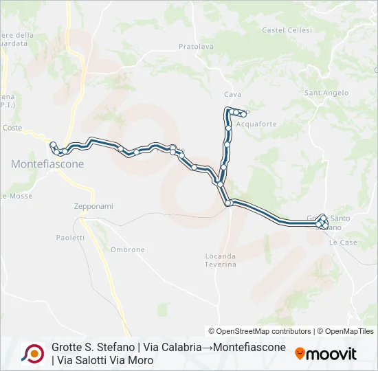 COTRAL Bus Line Map