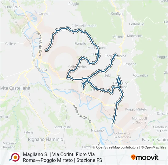 COTRAL Bus Line Map