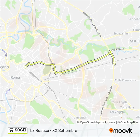 SOGEI Bus Line Map