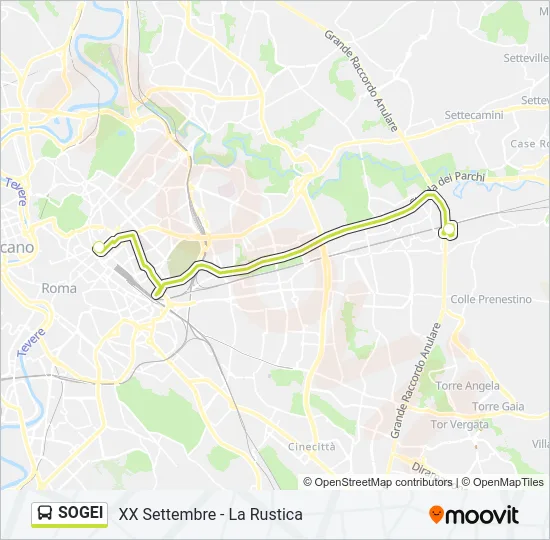 SOGEI Bus Line Map