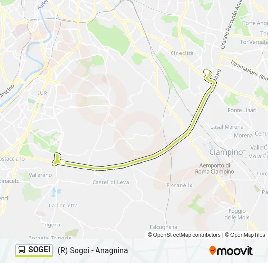 SOGEI Bus Line Map