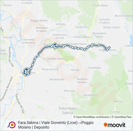 COTRAL Bus Line Map