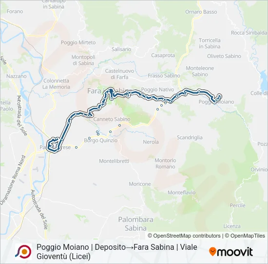COTRAL Bus Line Map