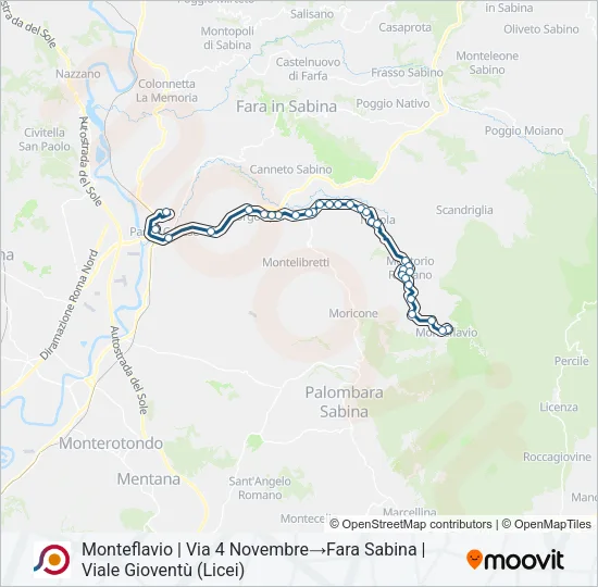 COTRAL Bus Line Map