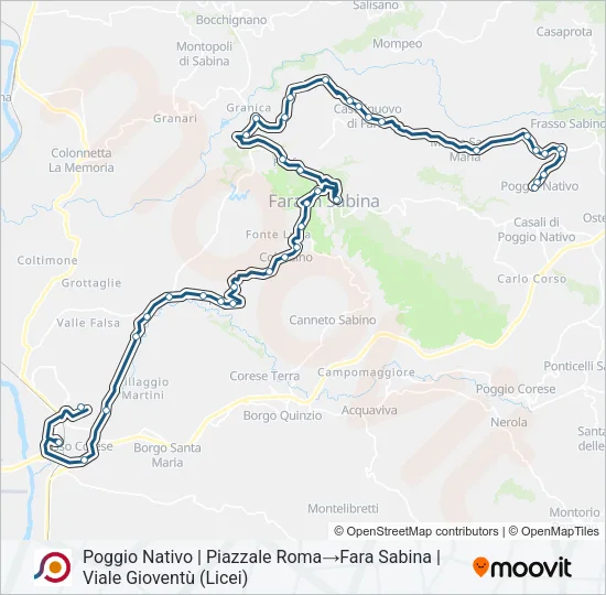 COTRAL Bus Line Map