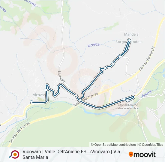 COTRAL Bus Line Map
