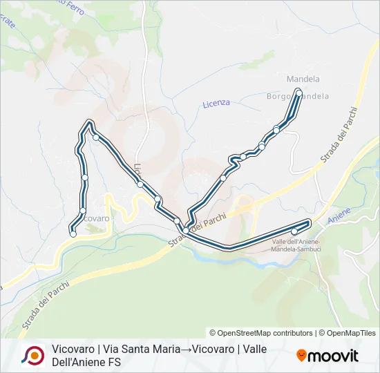 COTRAL Bus Line Map