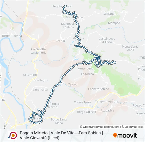 COTRAL Bus Line Map