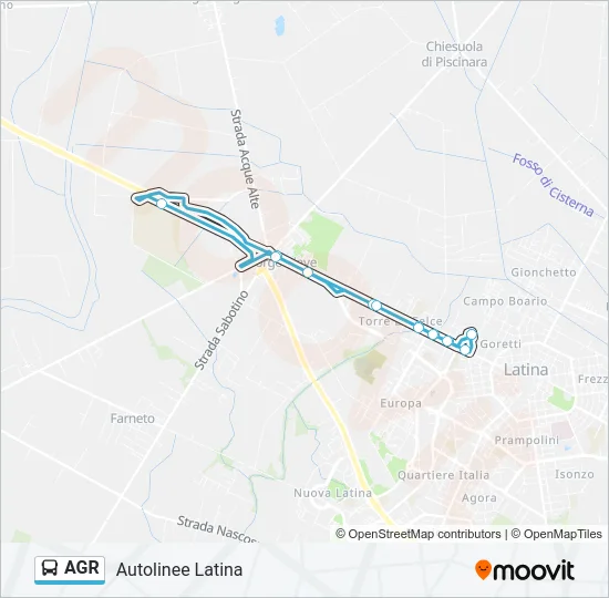 AGR Bus Line Map