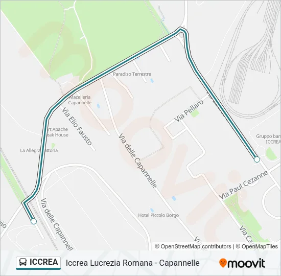 ICCREA Bus Line Map