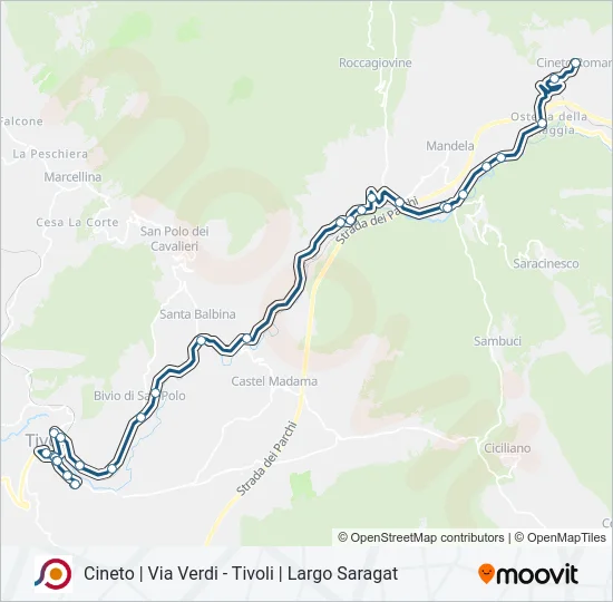 COTRAL Bus Line Map
