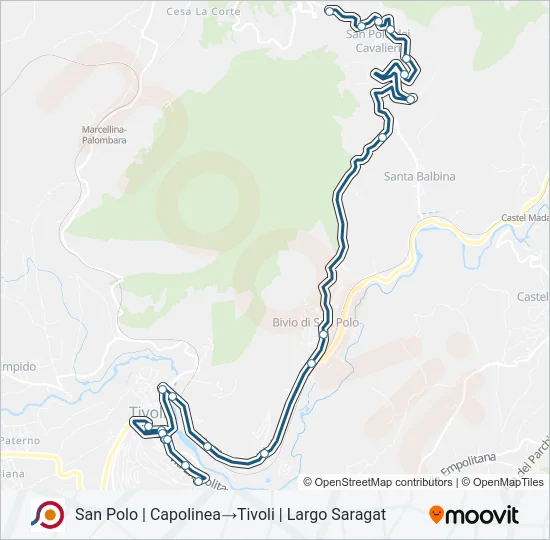 COTRAL Bus Line Map