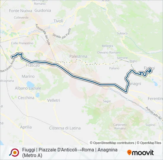 COTRAL Bus Line Map