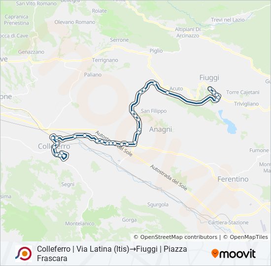 COTRAL bus Line Map