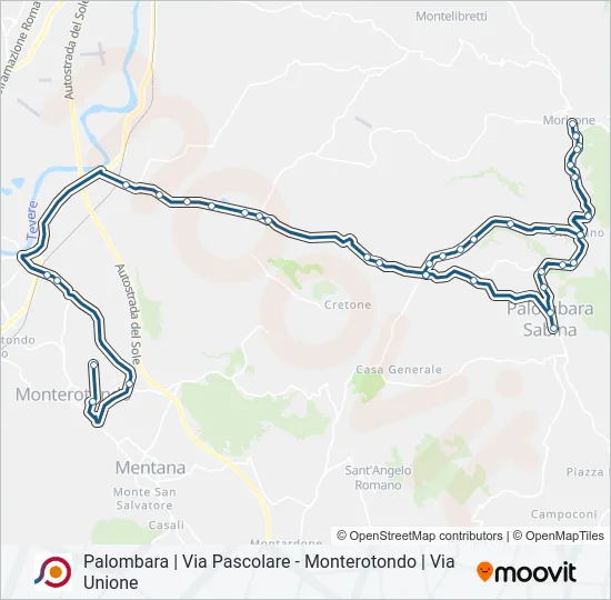 COTRAL Bus Line Map