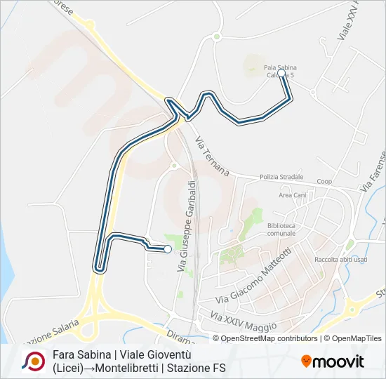COTRAL Bus Line Map