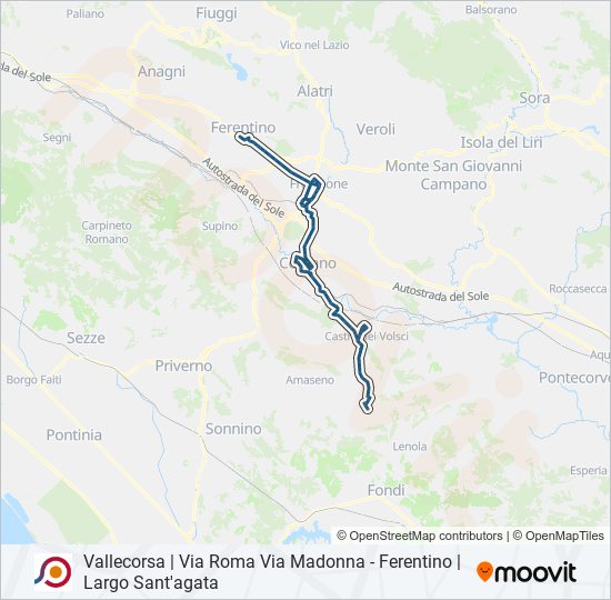 COTRAL bus Line Map