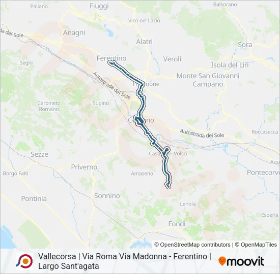 COTRAL Bus Line Map