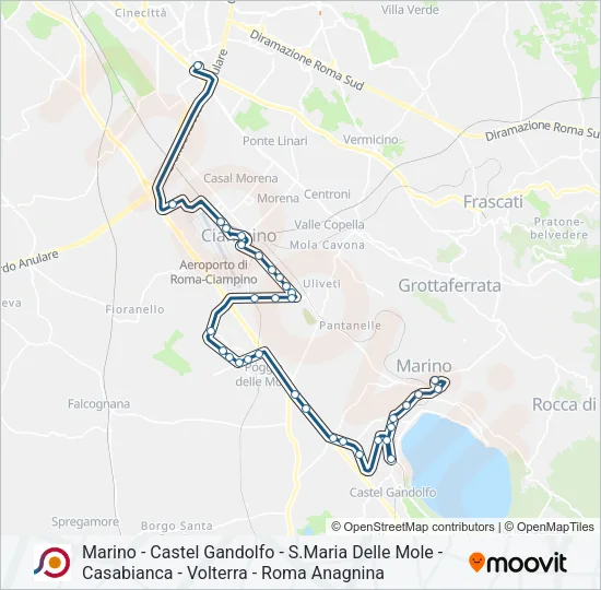COTRAL Bus Line Map