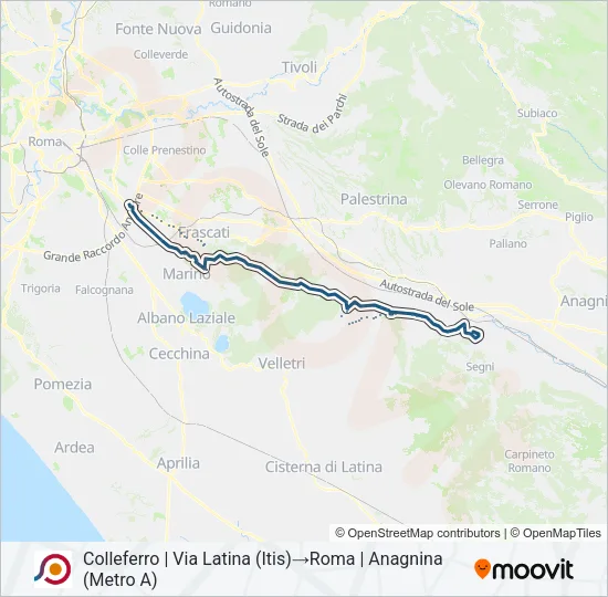COTRAL Bus Line Map