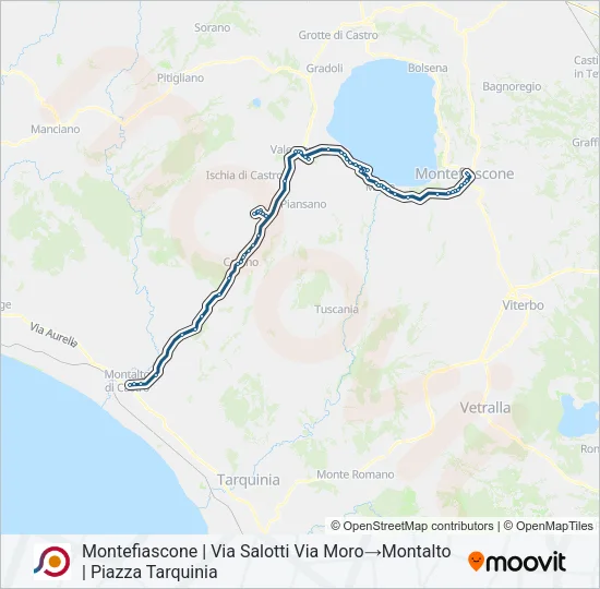 COTRAL Bus Line Map