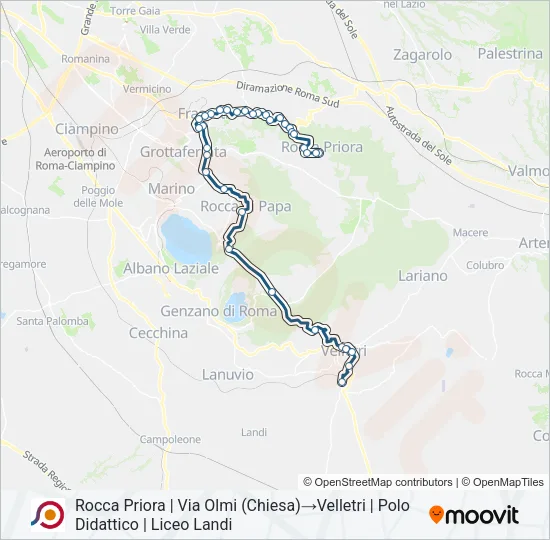 COTRAL Bus Line Map