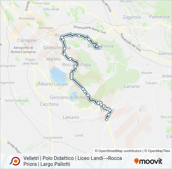 COTRAL Bus Line Map