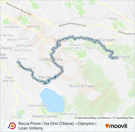 COTRAL Bus Line Map
