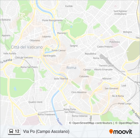 12 Route Schedules Stops Maps Via Po Campo Ascolano Updated