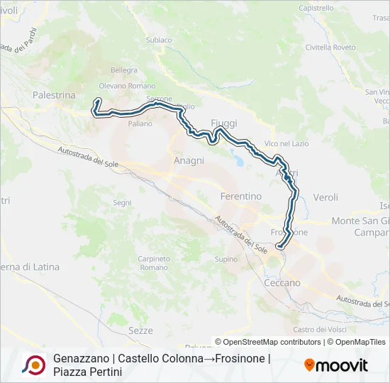 COTRAL Bus Line Map