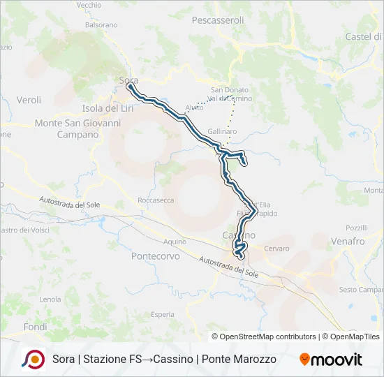 COTRAL Bus Line Map