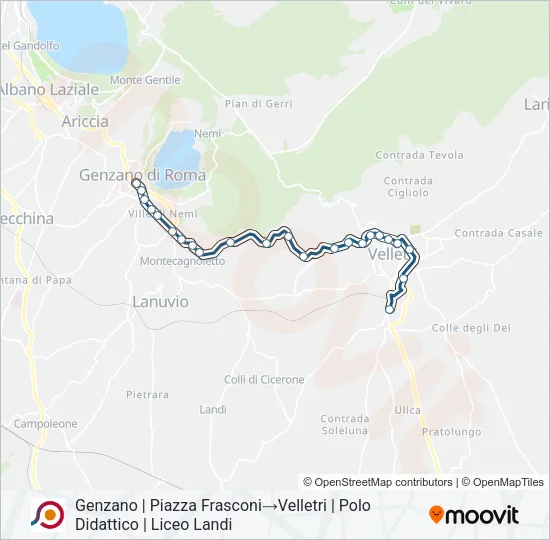 COTRAL Bus Line Map