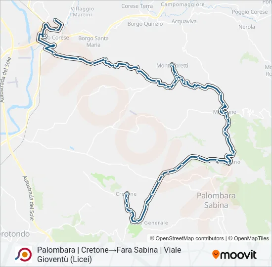 COTRAL Bus Line Map