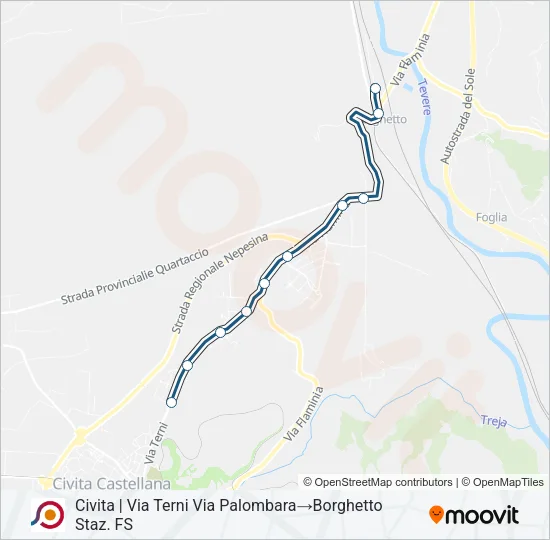 COTRAL Bus Line Map