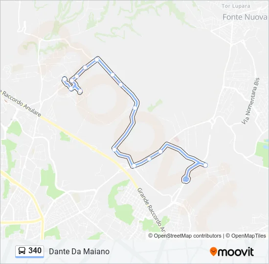 340  Line Map