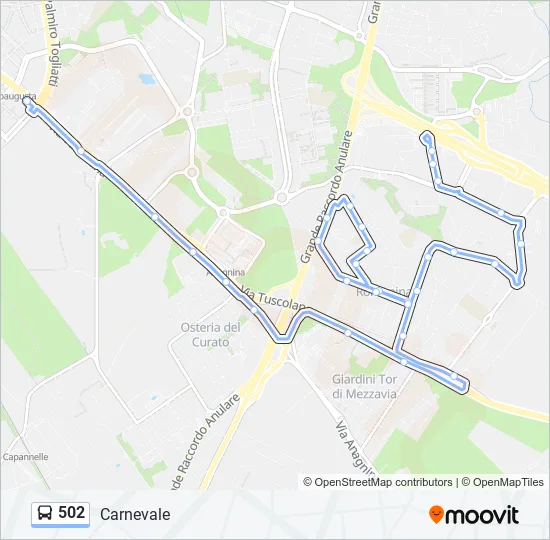 Bus 502 Route Map 502 Route: Schedules, Stops & Maps - Carnevale (Updated)