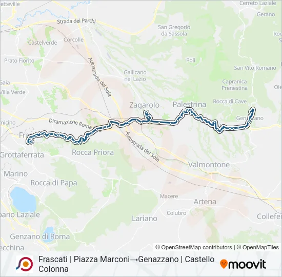 COTRAL Bus Line Map