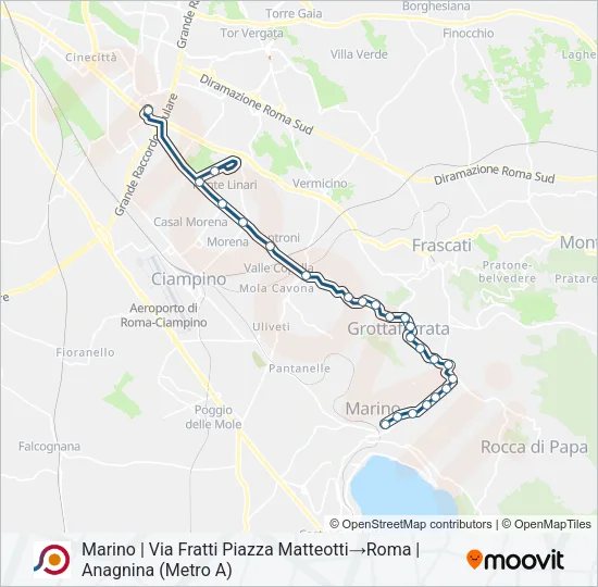 COTRAL Bus Line Map