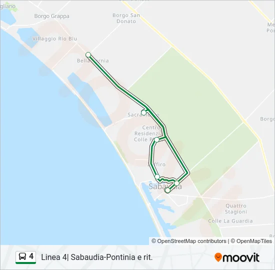 4 Bus Line Map