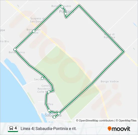 4 Bus Line Map