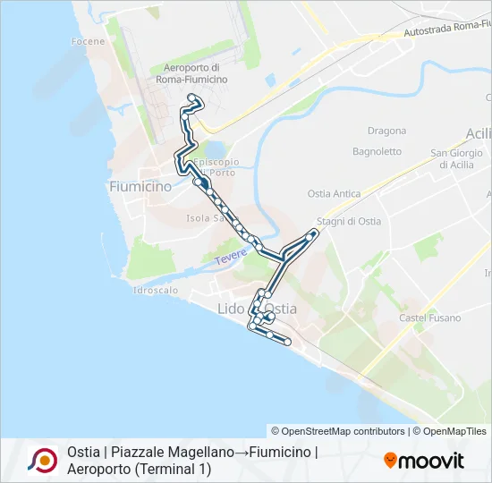 COTRAL Bus Line Map