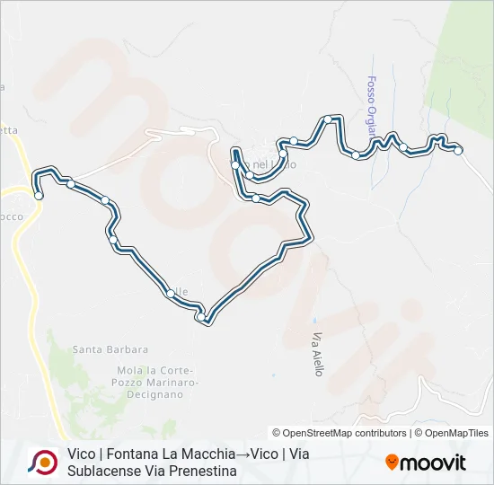COTRAL Bus Line Map