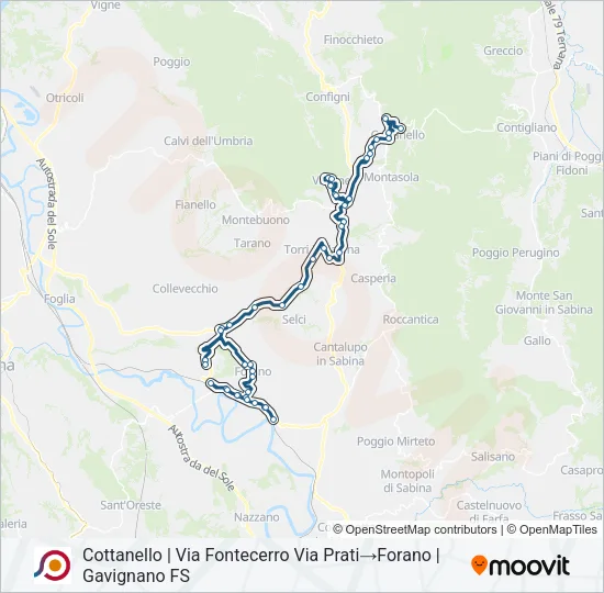 COTRAL Bus Line Map